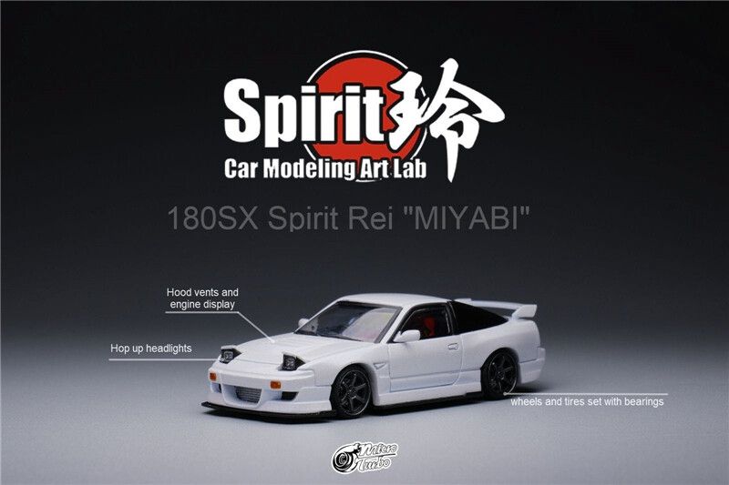 [UNSEALED] Micro Turbo Nissan 180SX Spirit Rei "Miyabi" Pearl White