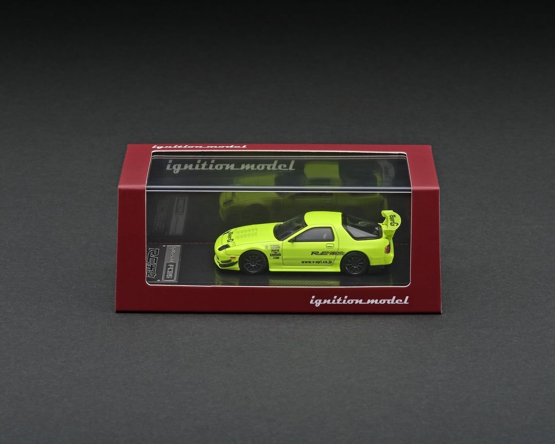 Ignition Model Mazda RX-7 (FC3S) Re Amemiya Yellow Green