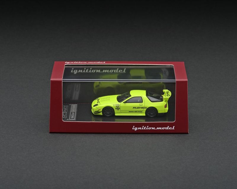 Ignition Model Mazda RX-7 (FC3S) Re Amemiya Yellow Green