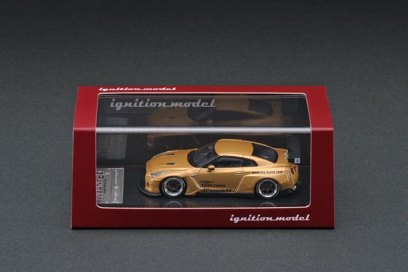 Ignition Model Nissan Pandem R35 GT-R Gold