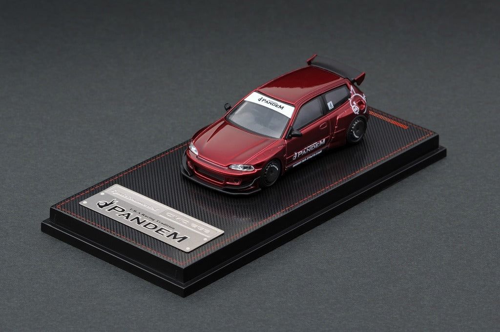 Ignition Model Honda Pandem Civic EG6 Red Metallic