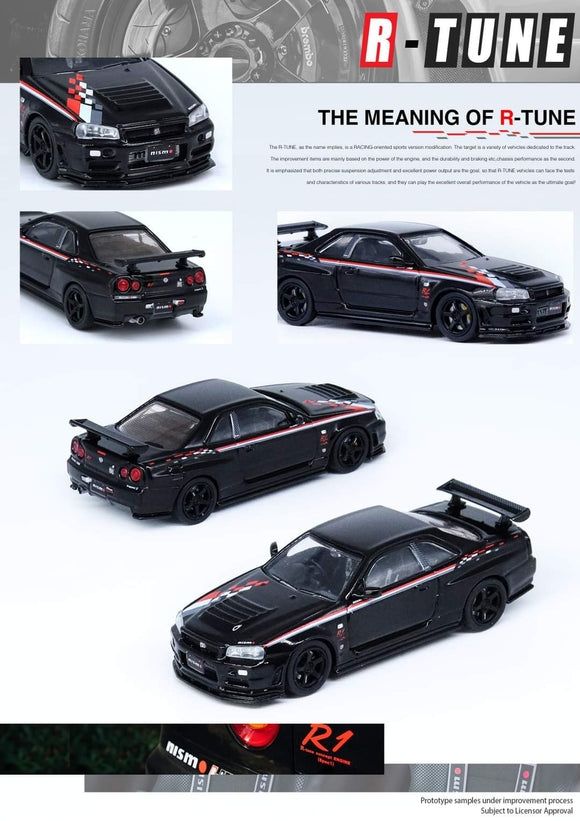 INNO64 Nissan Skyline GT-R (R34) Nismo R-Tune Black Pearl