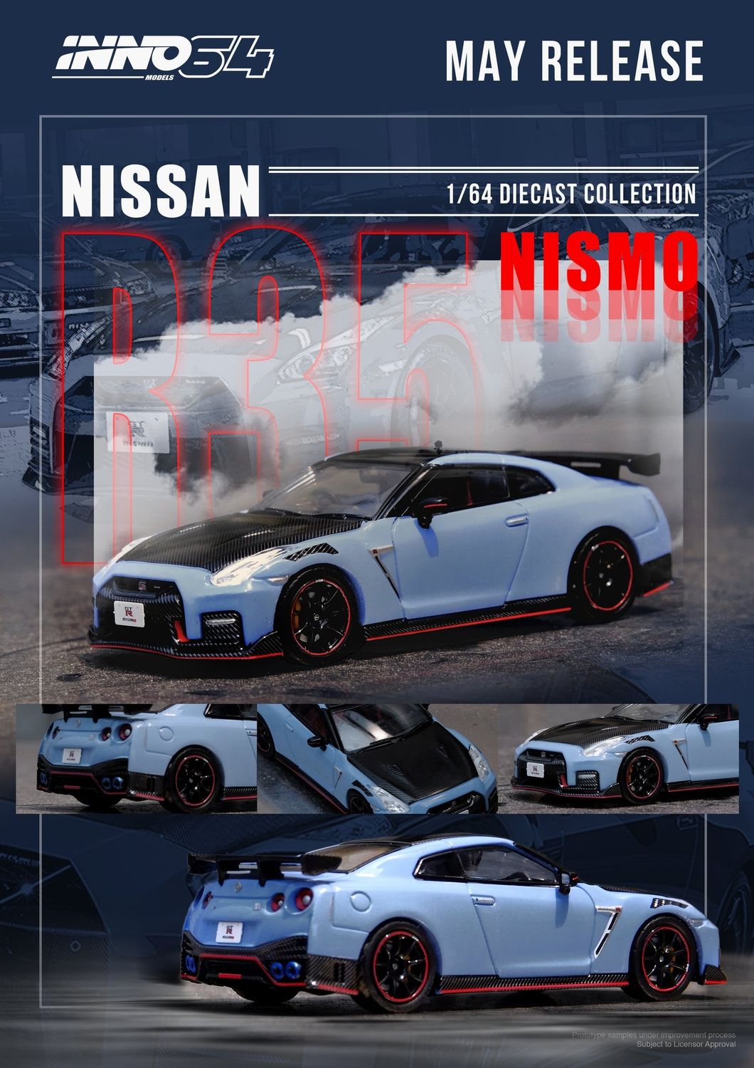 INNO64 Nissan GT-R (R35) Nismo Special Edition 2022 Steath Grey