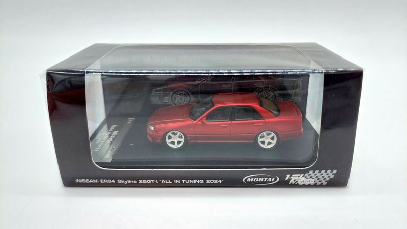 Mortal Model Nissan ER34 Skyline 25GT-t "All In Tuning 2024" Satin Red