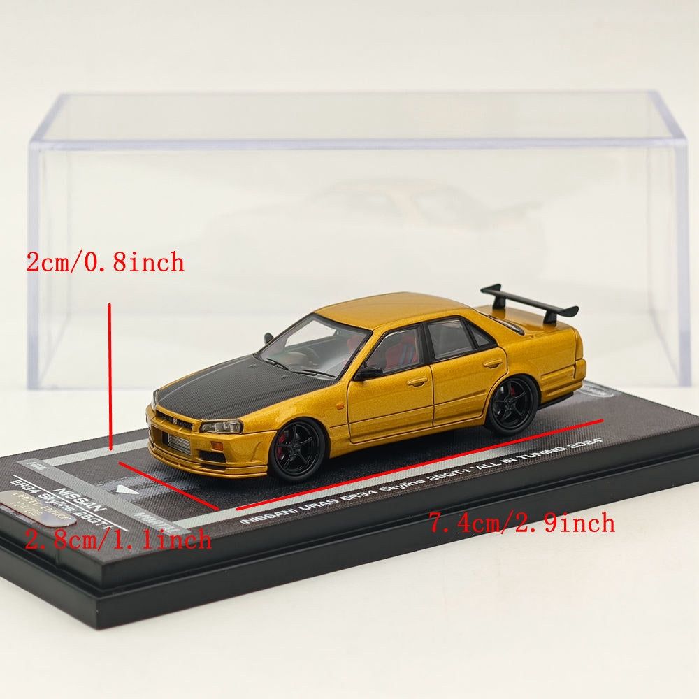 Mortal Model Nissan ER34 Skyline 25GT-t "All In Tuning" Gold