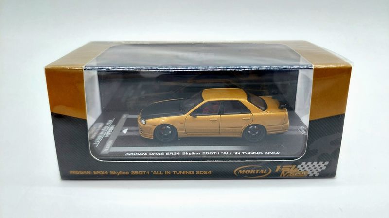 Mortal Model Nissan ER34 Skyline 25GT-t "All In Tuning" Gold
