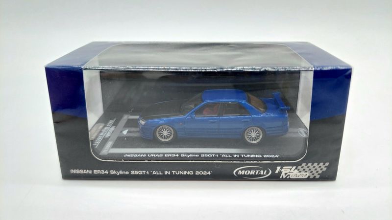 Mortal Model Nissan ER34 Skyline 25GT-t "All In Tuning 2024" Bayside Blue