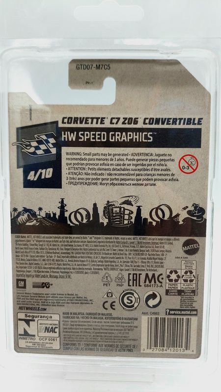 2020 Hot Wheels Corvette C7 Z06 Convertible Super Treasure Hunt