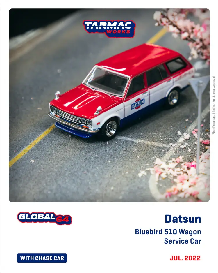 Tarmac Works Datsun Bluebird 510 Wagon Service Car