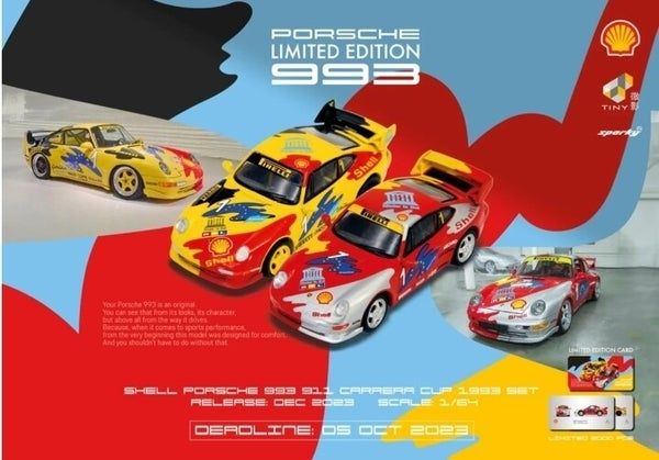 Sparky Porsche 993 Carrera Cup 1993 Shell 2 Car Set