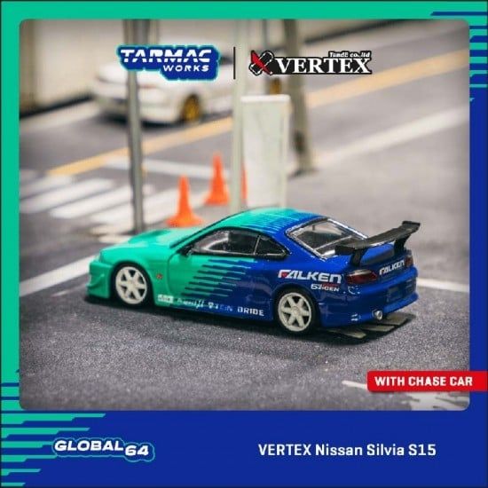 Tarmac Works VERTEX Nissan Silvia (S15) FALKEN Livery | Chance of Chase 