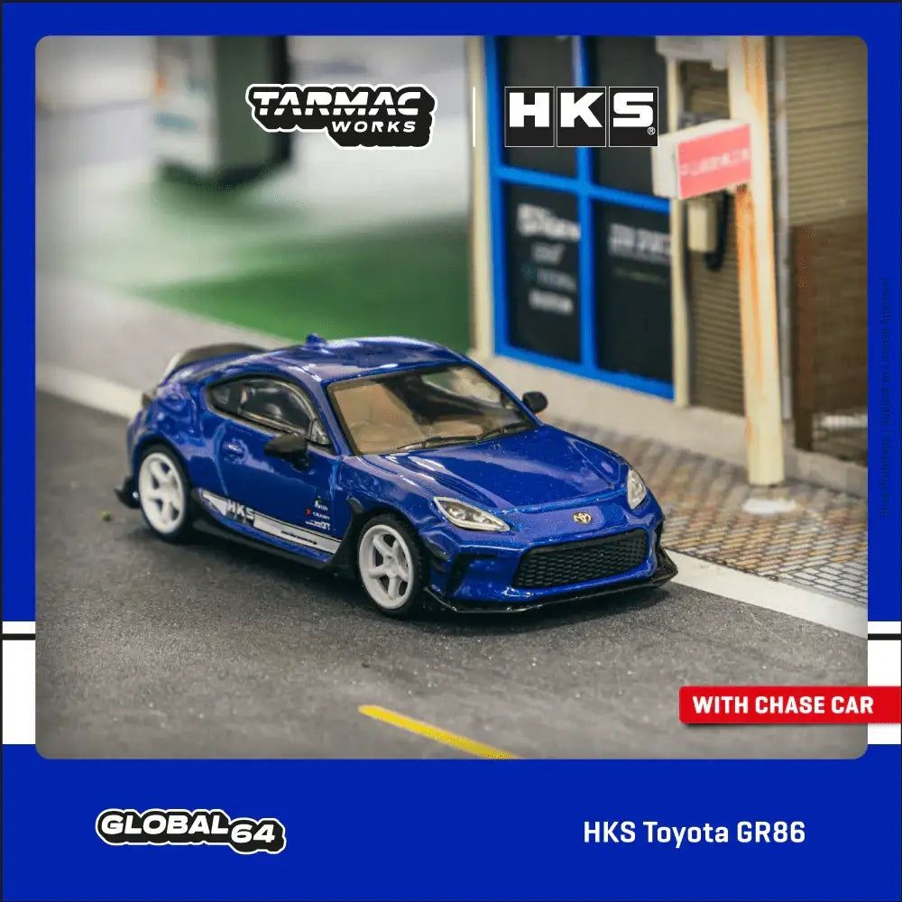 Tarmac Works HKS Toyota GR86 Blue Tarmac Works HKS Toyota GR86 Blue