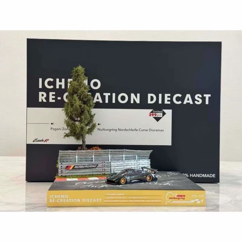 [PREORDER] ICHEMO 1/64 Pagani Zonda Nurturgring Nordschleife Curve Dioramas