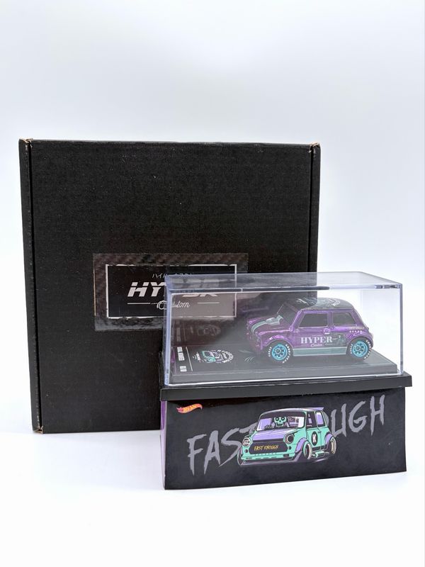HYPER CUSTOM Mini Cooper Purple Chrome Custom Hot Wheels