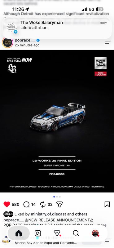 [PREORDER] POP RACE LB-WORKS 35 FINAL EDITION SILVER CHROME (PR64-589)
