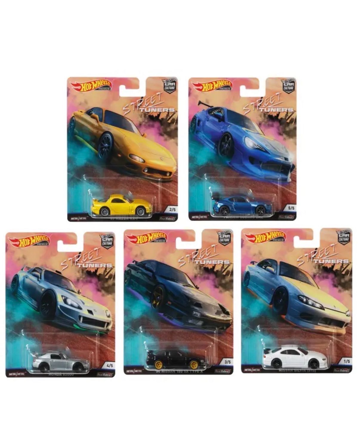 Hot Wheels Car Culture Street Tuners Set of 5