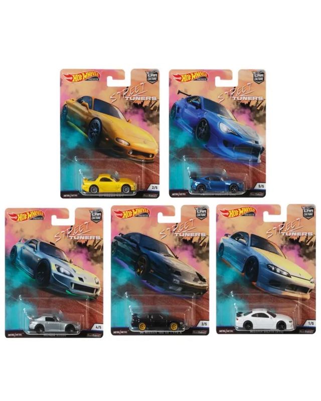 Hot Wheels Car Culture Street Tuners Set of 5