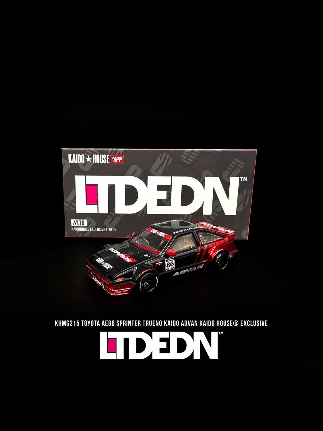 [PREORDER] KAIDOHOUSE LTD EDN Toyota AE86 Sprinter Trueno Advan (KHMG215) | 2026 Hachi-Roku Day