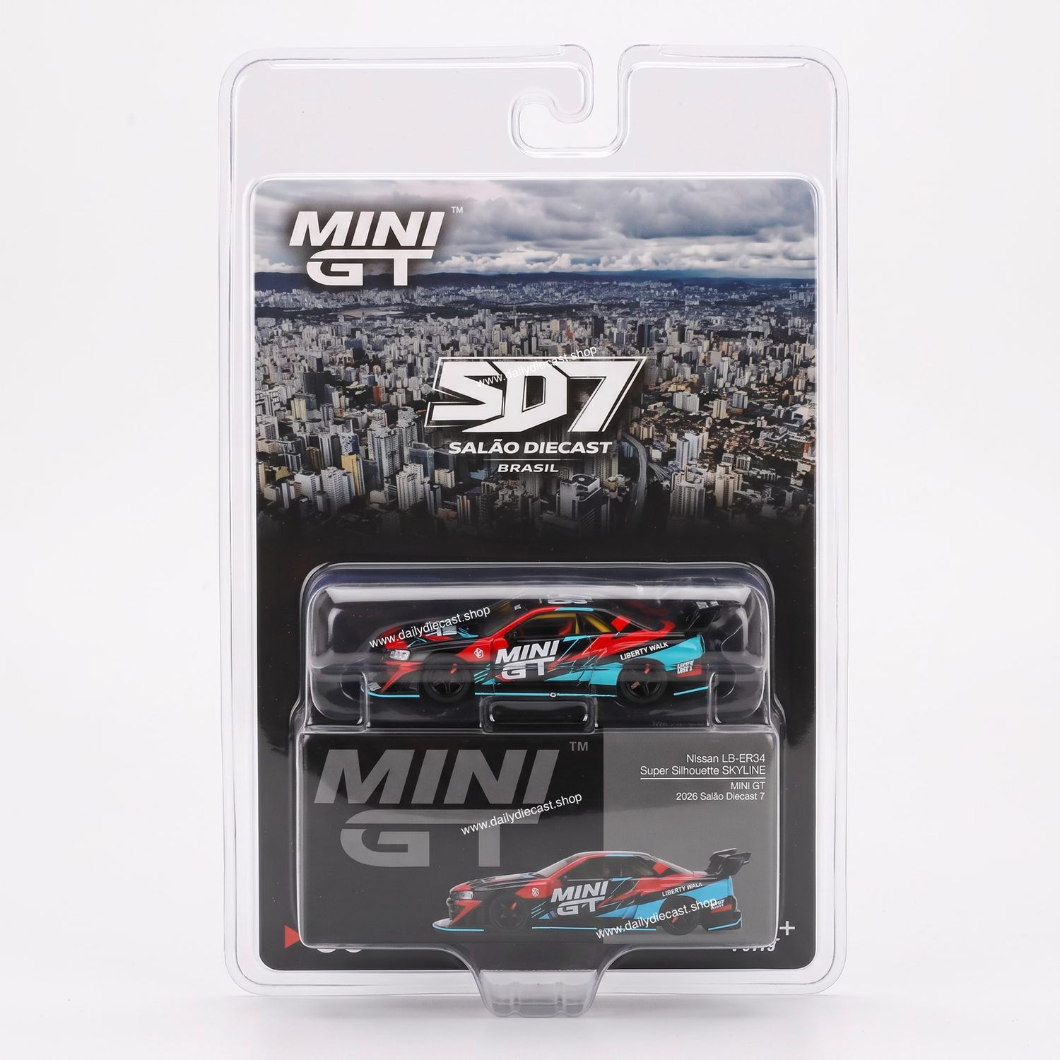 [PREORDER] #1245 MINI GT Nissan LB-ER34 Super Silhouette Skyline | 2026 Salao Diecast Brazil