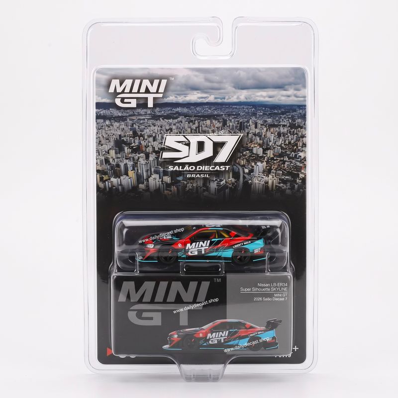 [PREORDER] #1245 MINI GT Nissan LB-ER34 Super Silhouette Skyline | 2026 Salao Diecast Brazil