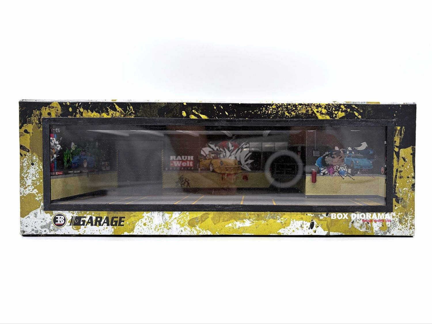 BELEKART 1/64 RWB Themed Garage Workshop Diorama Display Box BELEKART 1/64 RWB Themed Garage Workshop Diorama Display Box