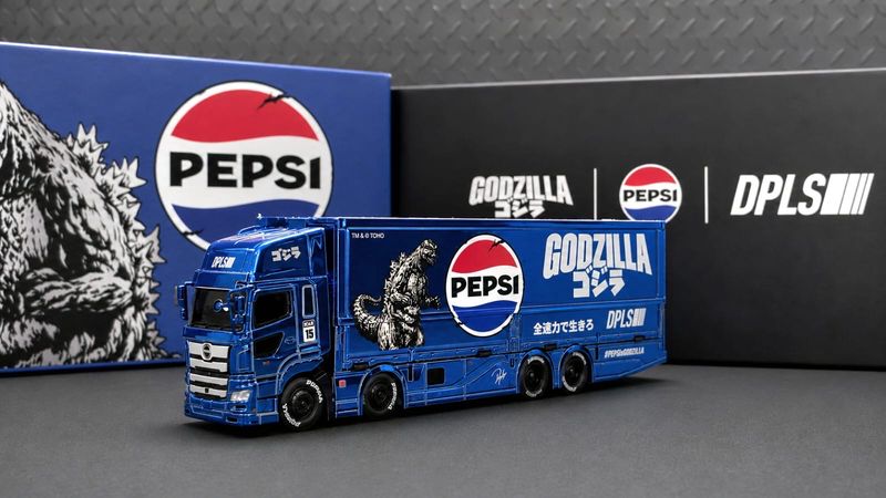 [PREORDER] GCD x DPLS Pepsi Godzilla Livery Truck | 2026 HK Toy Car Salon