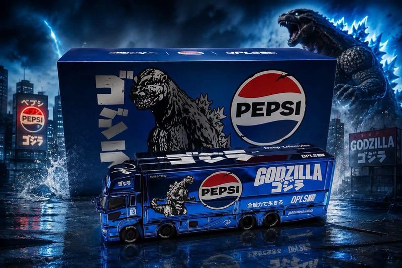 [PREORDER] GCD x DPLS Pepsi Godzilla Livery Truck | 2026 HK Toy Car Salon