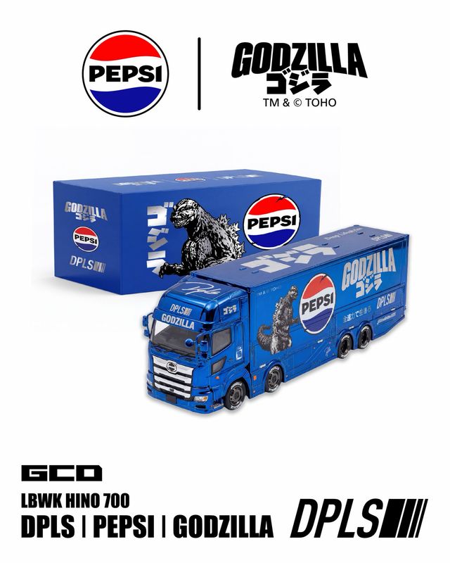 [PREORDER] GCD x DPLS Pepsi Godzilla Livery Truck | 2026 HK Toy Car Salon