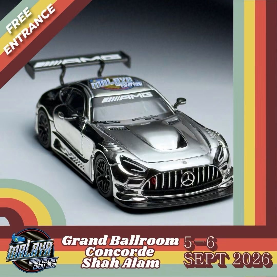 [PREORDER] KILOWORKS Mercedes-Benz AMG GT3 EVO II Chrome Silver | 2026 Malaya Hobby Diecast Event