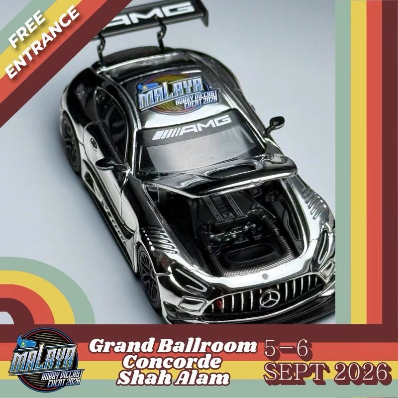 [PREORDER] KILOWORKS Mercedes-Benz AMG GT3 EVO II Chrome Silver | 2026 Malaya Hobby Diecast Event