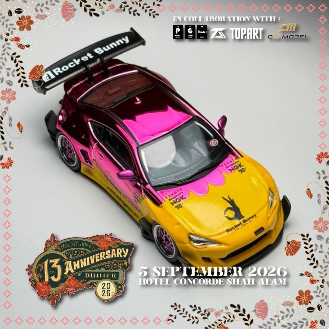 [PREORDER] CM Model Toyota GT86 PANDEM V3.5 Dinner Exclusive | 2026 Malaya Hobby Diecast Event