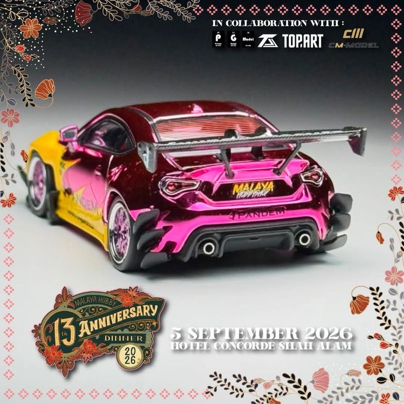 [PREORDER] CM Model Toyota GT86 PANDEM V3.5 Dinner Exclusive | 2026 Malaya Hobby Diecast Event