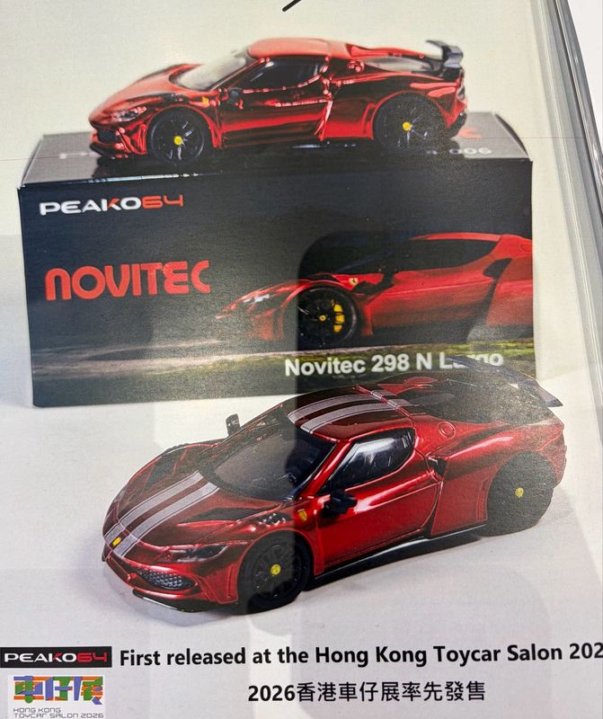 [PREORDER] PEAKO64 Novitec 298 N Largo Red | Chance Of Chase | 2026 HK Toy Car Salon