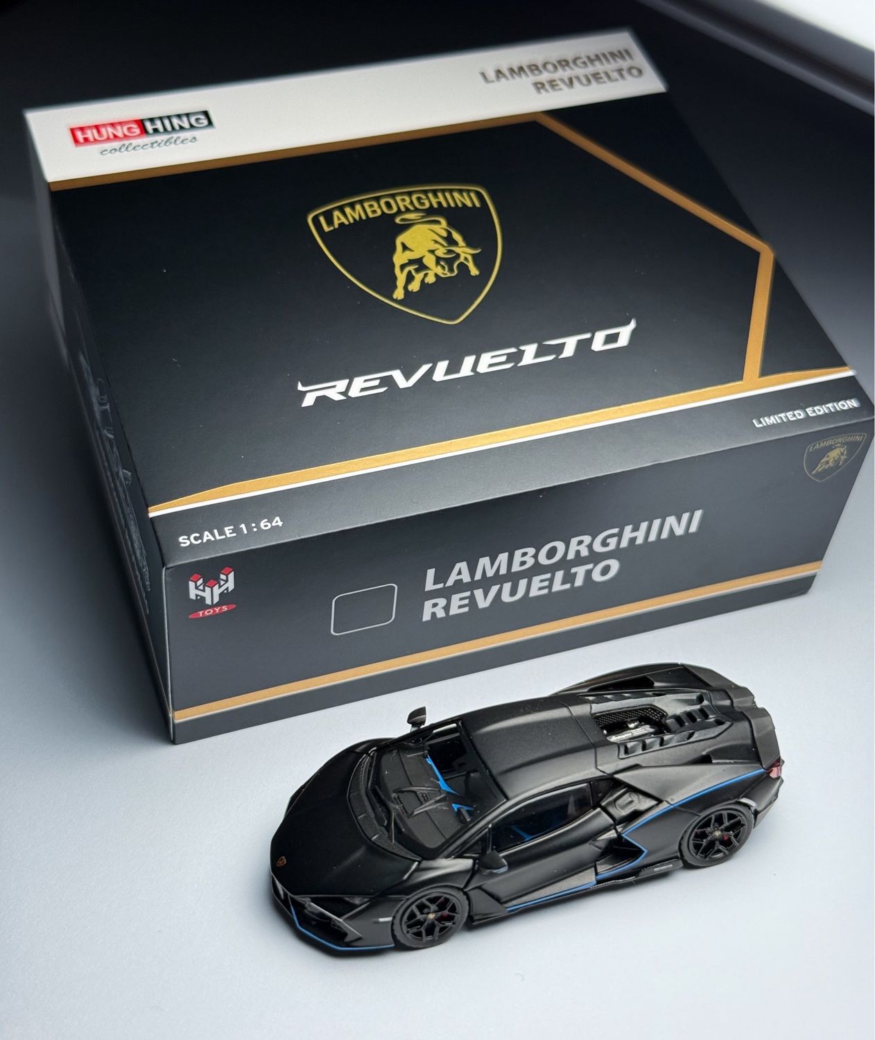 [PREORDER] Hung Hing Toys Lamborghini Revuelto Black | 2026 HK Toy Car Salon
