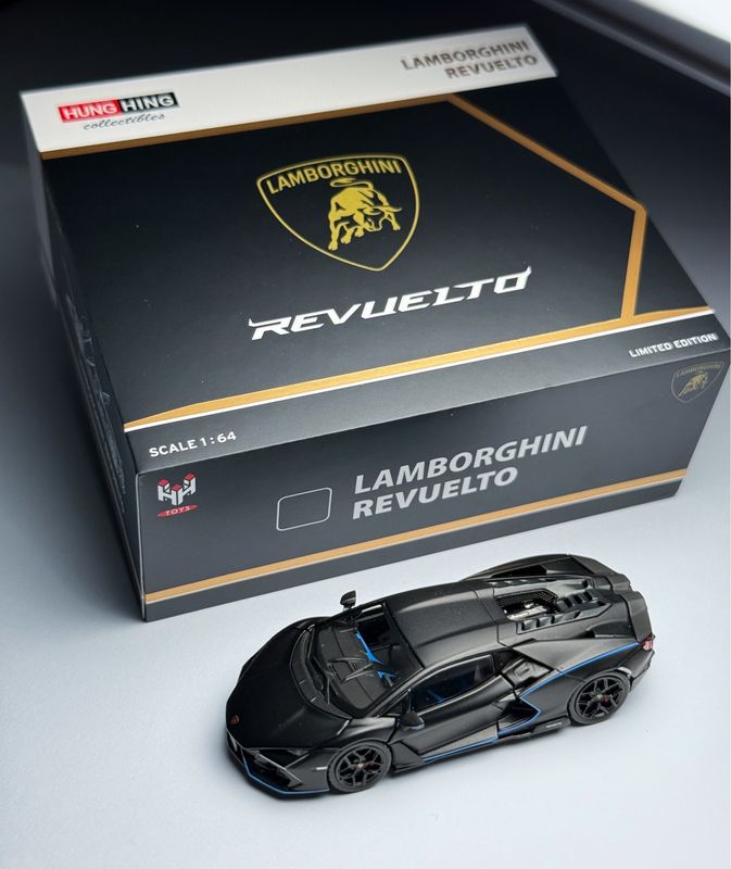 [PREORDER] Hung Hing Toys Lamborghini Revuelto Black | 2026 HK Toy Car Salon