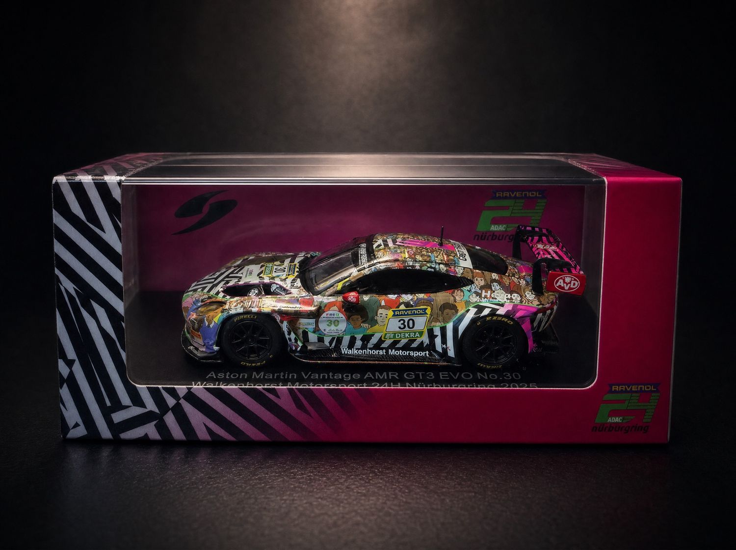 Spark Model 1/64 Aston Martin Vantage AMR GT3 EVO No. 3.0 Walkenhorst Motorsport 24H Nürburgring 2025