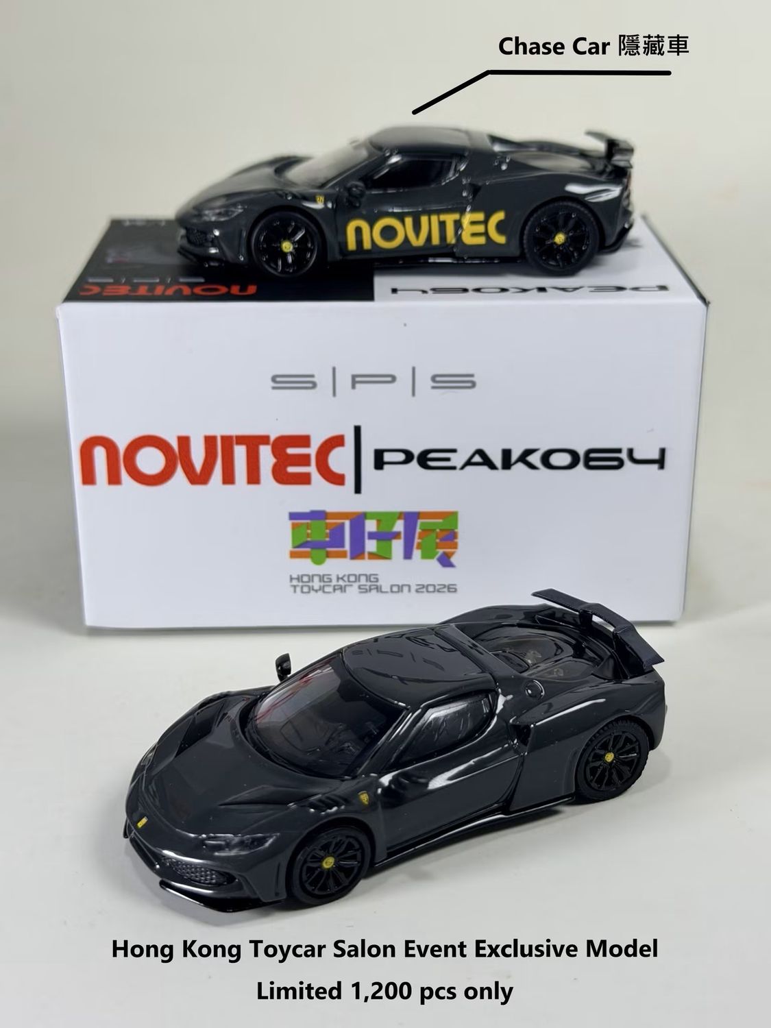 [PREORDER] PEAKO64 Novitec 296 N Largo Gray | Chance of Chase | 2026 HK Toy Car Salon