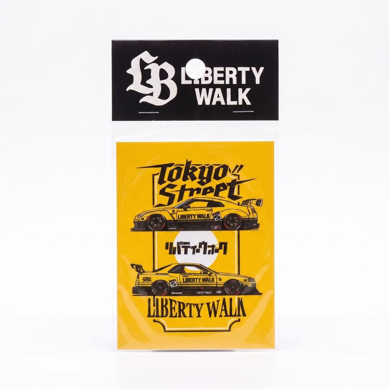 Liberty Walk R34/R35 Super Silhouette Yellow Sticker | 2026 Hong Kong Store Opening
