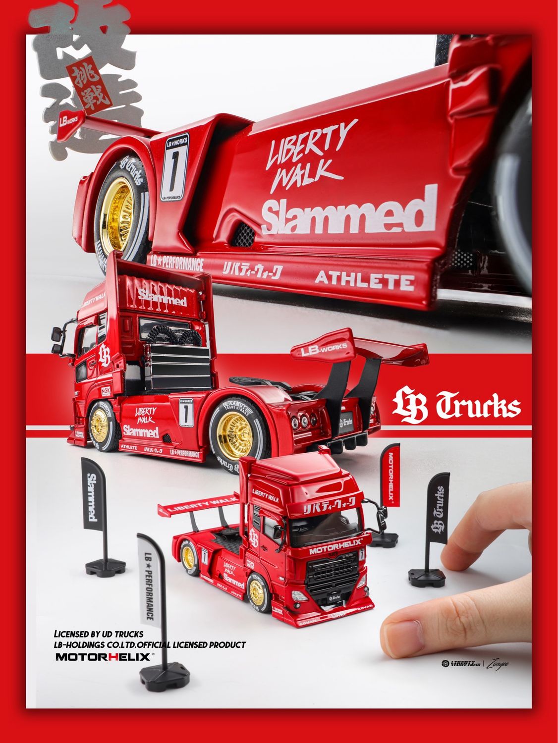 [PREORDER] Motorhelix LB Trucks UD Quon Head Custom | 2026 HK Toy Car Salon