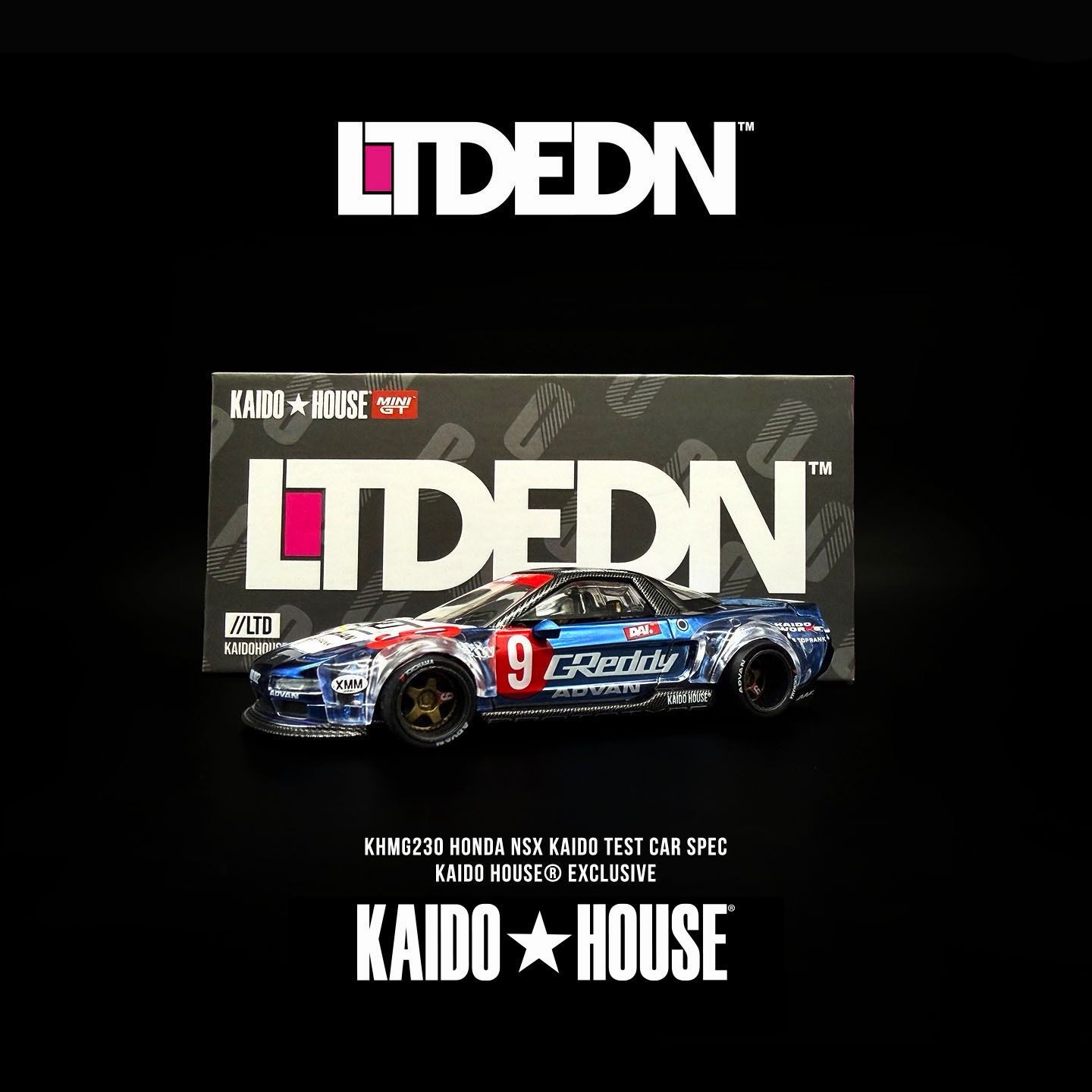 [PREORDER] KAIDOHOUSE LTD EDN HONDA NSX KAIDO TEST CAR SPEC (KHMG230) | 2026 Car Toys Matsuri