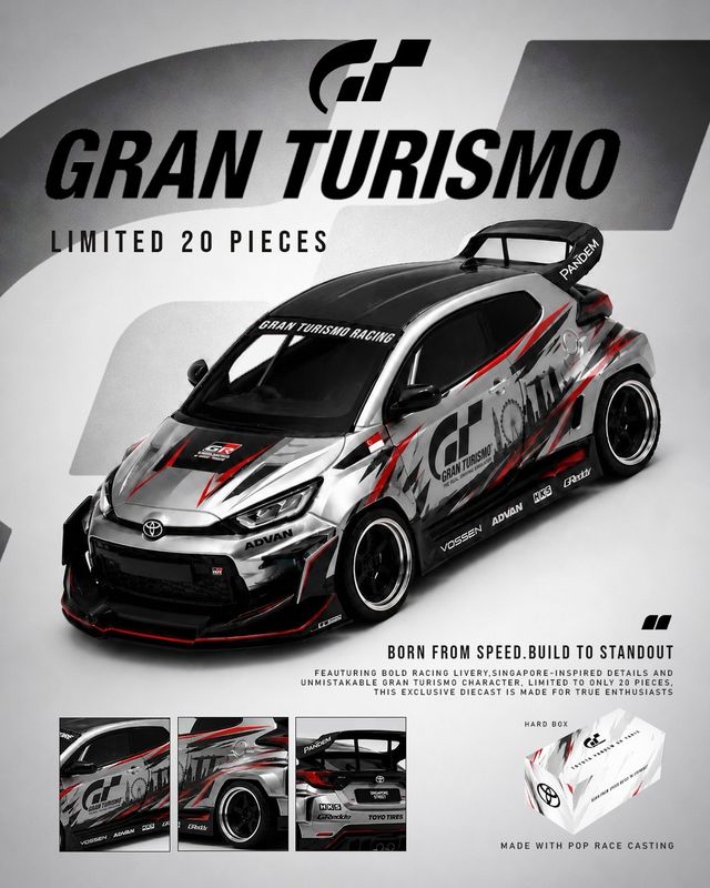 [PREORDER] Toyota GR Yaris Gran Turismo Custom POP RACE Silver