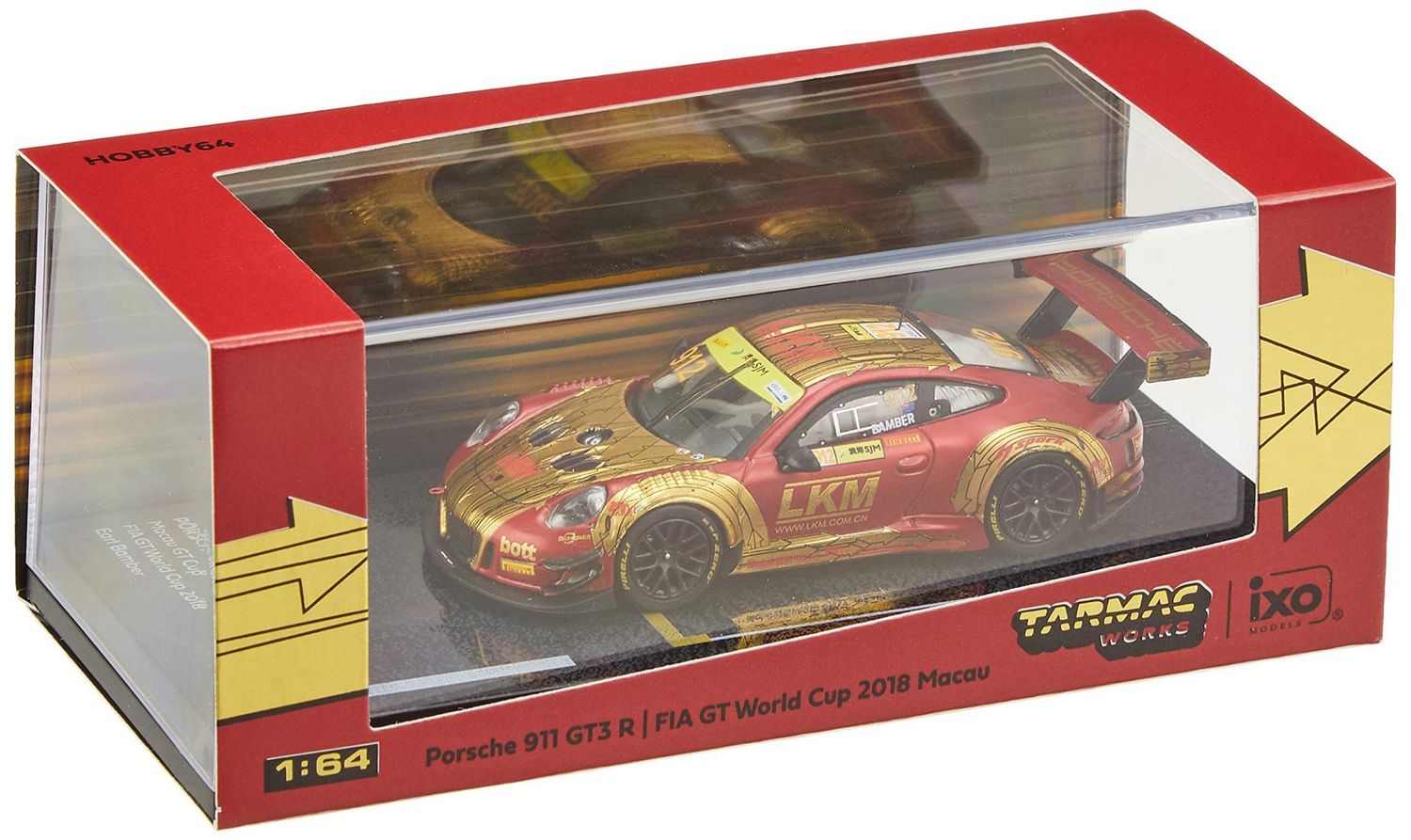 Tarmac Works Porsche 911 GT3 R / FIA GT World Cup 2018 Macau Earl Bamber