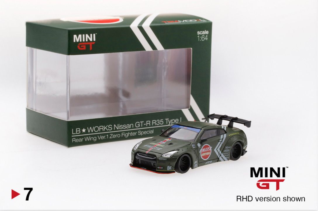#7 MINI GT LB★WORKS Nissan GT-R (R35) Zero Fighter Special