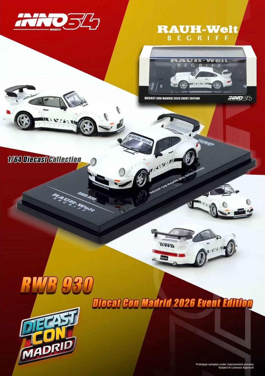 INNO64 RWB 930 White | 2026 Diecast Con Madrid