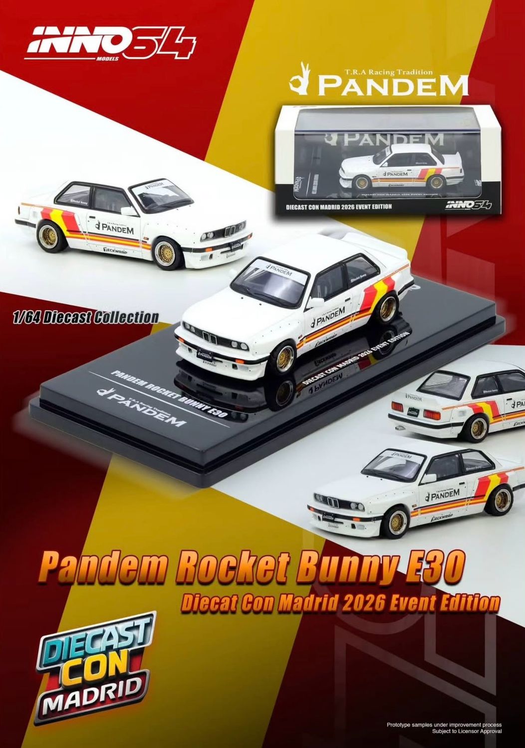 INNO64 BMW E30 White | 2026 Diecast Con Madrid