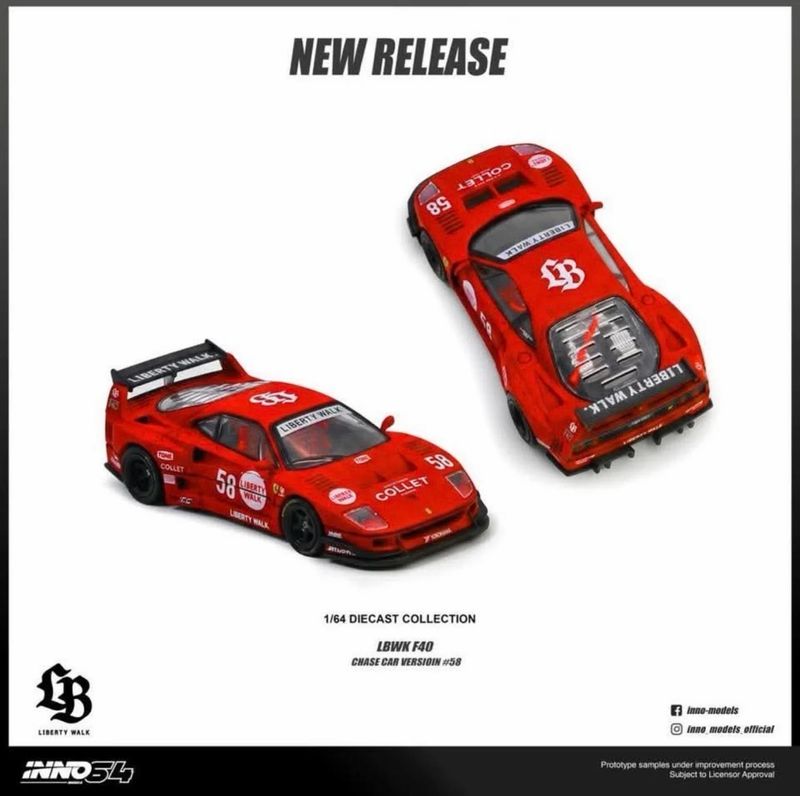 [PREORDER] INNO64 LBWK F40 COLLET Red Chase