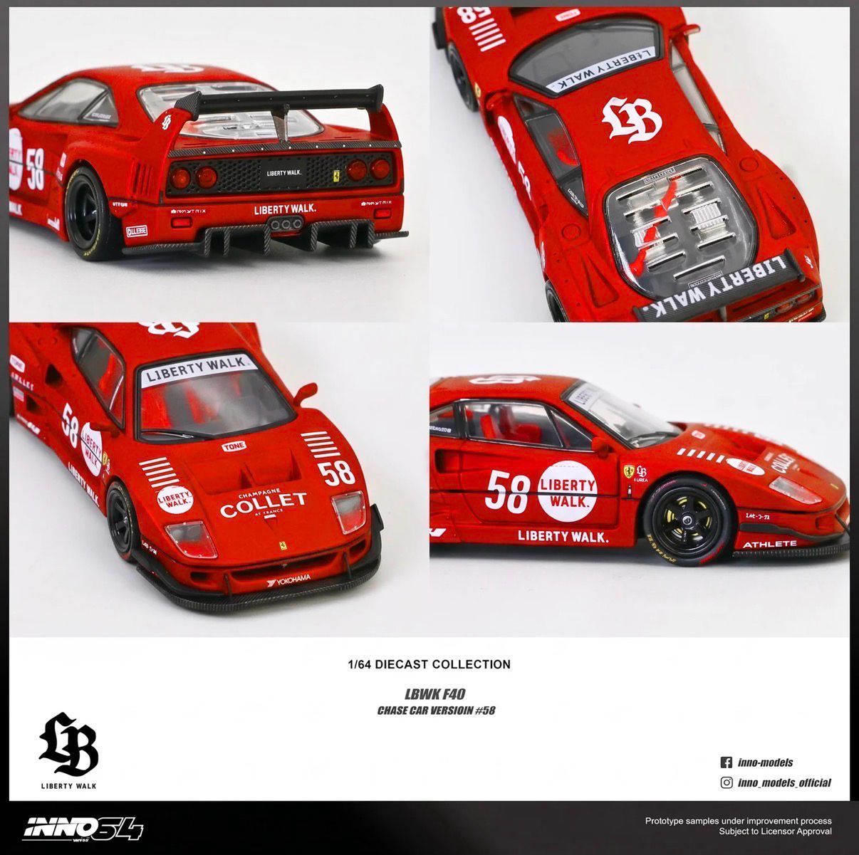 INNO64 LBWK F40 COLLET Red Chase