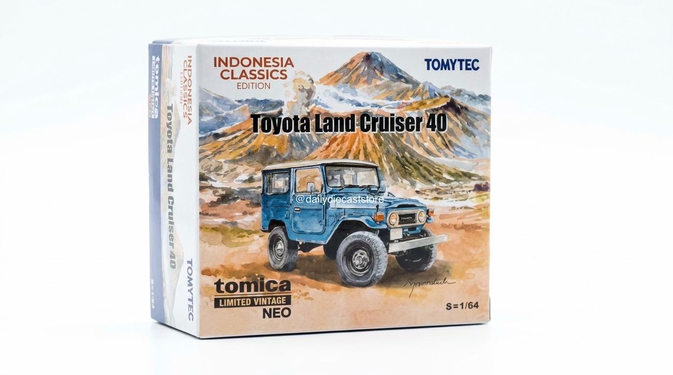 [PREORDER] Tomica Tomytec TLVN Toyota Land Cruiser 40 “Hardtop”Indonesia Classics Edition | 2026 Indonesia Diecast Expo