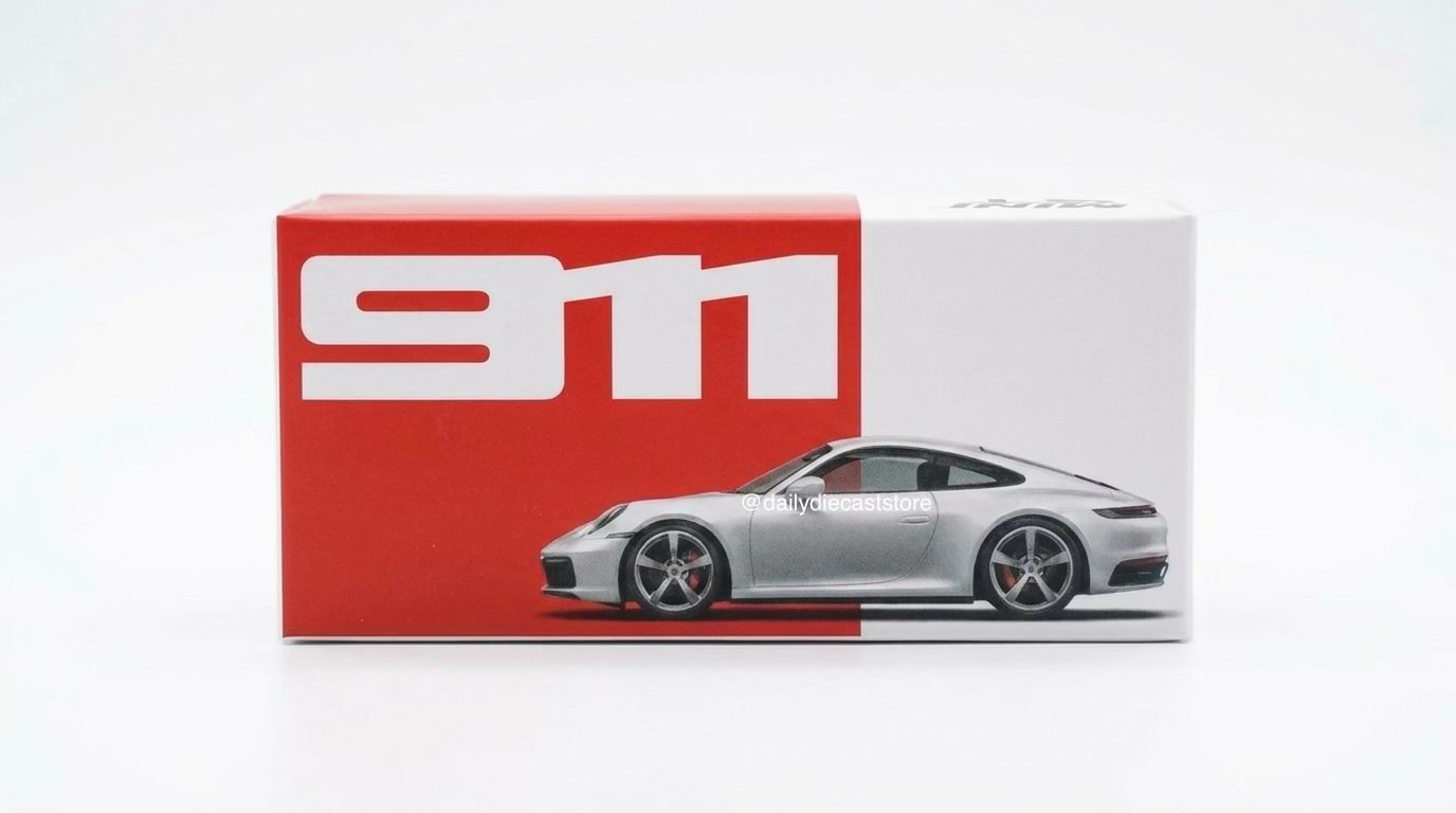 [PREORDER] #380 MINI GT Porsche 911 Carrera S (992) Red | 2024 New York Toy Fair