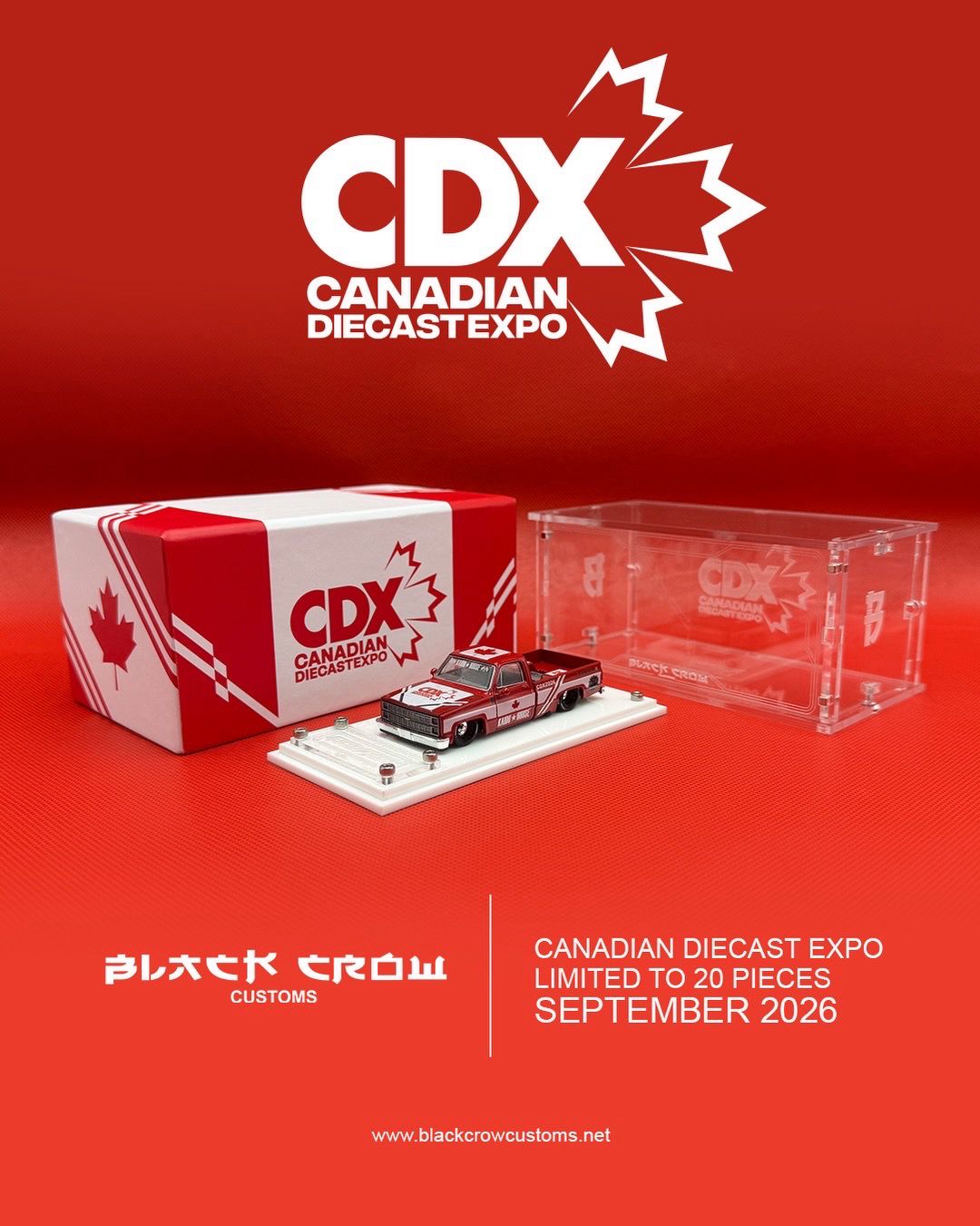 [PREORDER] Black Crow Customs KAIDOHOUSE Chevy Silverado Custom | 2026 Canadian Diecast Expo